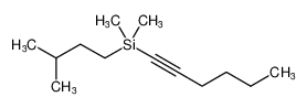Silane, 1-hexynyldimethyl(3-methylbutyl)-_96816-01-2