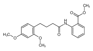 methyl N-(4-(2,4-dimethoxyphenyl)butanoyl)anthranilate_96818-24-5
