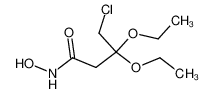 4-chloro-3-3-diethoxybutyrohydroxamic acid_96820-05-2