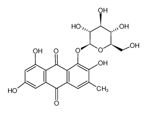 1,2,6,8-tetrahydroxy-3-methylanthraquinone 1-O-β-D-glucopyranoside_96820-53-0