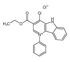1-phenyl-4-chloro-3-ethoxycarbonyl-δ-carboline chloride_96821-60-2