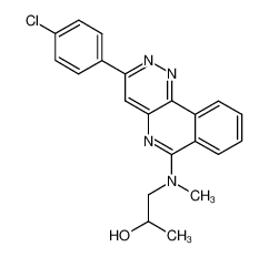 1-{[3-(4-Chloro-phenyl)-pyridazino[4,3-c]isoquinolin-6-yl]-methyl-amino}-propan-2-ol_96825-94-4