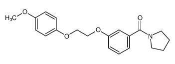 Pyrrolidine, 1-[3-[2-(4-methoxyphenoxy)ethoxy]benzoyl]-_96829-49-1