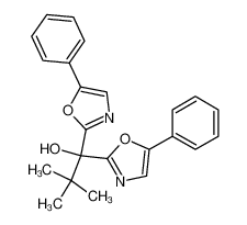 2,2-Dimethyl-1,1-bis-(5-phenyl-oxazol-2-yl)-propan-1-ol_96829-96-8