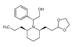 (R)-2-[(2R,6R)-2-(2-[1,3]Dioxolan-2-yl-ethyl)-6-propyl-piperidin-1-yl]-2-phenyl-ethanol_96838-90-3