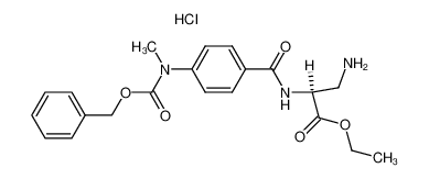 ethyl N2-(4-(((benzyloxy)carbonyl)methylamino)benzoyl)-2,3-diaminopropanoic acid hydrochloride_96845-88-4