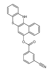 12H-benzo[a]phenothiazin-5-yl 3-cyanobenzoate_96848-25-8