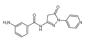 3-amino-N-(5-oxo-1-(pyridin-4-yl)-4,5-dihydro-1H-pyrazol-3-yl)benzamide_96848-41-8