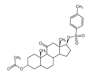 3α-Acetoxy-17β-tosyloxy-aetiocholan-11-on_96867-96-8