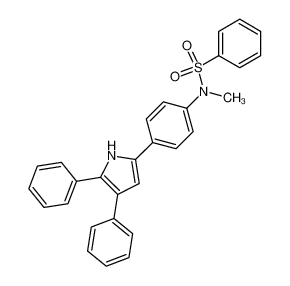 N-[4-(4,5-Diphenyl-1H-pyrrol-2-yl)-phenyl]-N-methyl-benzenesulfonamide_96870-21-2
