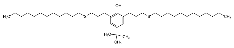 4-tert-Butyl-2,6-bis-(3-dodecylsulfanyl-propyl)-phenol_96872-29-6