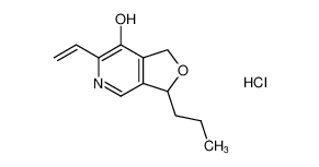 3-propyl-6-vinyl-1,3-dihydrofuro[3,4-c]pyridin-7-ol hydrochloride_96882-64-3