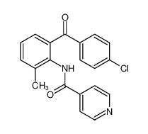 4-Pyridinecarboxamide, N-[2-(4-chlorobenzoyl)-6-methylphenyl]-_96883-82-8