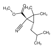 (1R,3S)-1-Cyano-3-isobutyl-2,2-dimethyl-cyclopropanecarboxylic acid methyl ester_96914-68-0