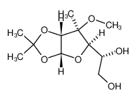 (R)-1-((3aR,5R,6S,6aR)-6-Methoxy-2,2,6-trimethyl-tetrahydro-furo[2,3-d][1,3]dioxol-5-yl)-ethane-1,2-diol_96918-53-5