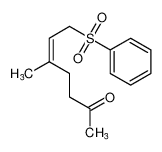 5-Hepten-2-one, 5-methyl-7-(phenylsulfonyl)-, (Z)-_96921-55-0