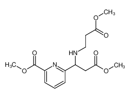 methyl 3((2-methoxycarbonylethyl)amino)-3-(6-methoxycarbonylpyridin-2-yl)propionate_96921-97-0