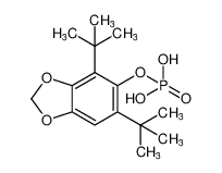 1,3-Benzodioxol-5-ol, 4,6-bis(1,1-dimethylethyl)-, dihydrogenphosphate_96924-06-0