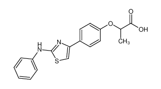 2-[4-(2-Phenylamino-thiazol-4-yl)-phenoxy]-propionic acid_96928-27-7