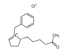 (R)-1-Benzyl-2-(5-oxo-hexyl)-3,4-dihydro-2H-pyrrolium; chloride_96929-77-0