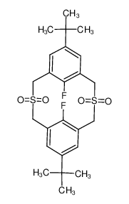 anti-6,15-di-tert-butyl-9,18-difluoro-2,11-dithia(3.3)metacyclophane 2,2,11,11-tetroxide_96929-86-1