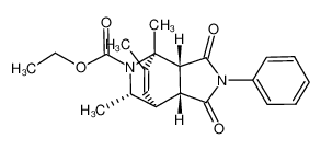 2-(ethoxycarbonyl)-1,3-endo-7-trimethyl-2-azabicyclo(2.2.2)oct-7-ene-5,6-endo-dicarboxylic acid N-phenylimide_96938-72-6
