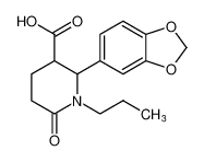 3-Piperidinecarboxylic acid, 2-(1,3-benzodioxol-5-yl)-6-oxo-1-propyl-_96939-52-5