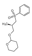 (R)-2-methyl-1-(phenylsulfonyl)-3-(tetrahydropyranyloxy)propane_96947-45-4