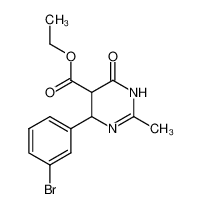 4-(3-Bromo-phenyl)-2-methyl-6-oxo-1,4,5,6-tetrahydro-pyrimidine-5-carboxylic acid ethyl ester_96962-12-8