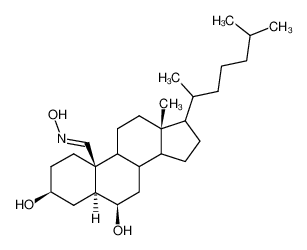 3β,6β-Dihydroxy-19-oximino-5α-cholestan_96971-92-5