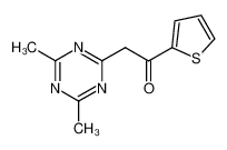 2-(4,6-dimethyl-[1,3,5]triazin-2-yl)-1-thiophen-2-yl-ethanone_96984-83-7