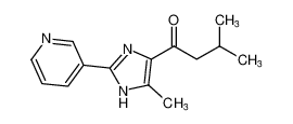 1-Butanone, 3-methyl-1-[5-methyl-2-(3-pyridinyl)-1H-imidazol-4-yl]-_97004-26-7