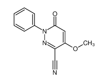 1,6-Dihydro-4-methoxy-6-oxo-1-phenyl-3-pyridazincarbonitril_97004-52-9
