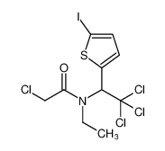 Acetamide, 2-chloro-N-ethyl-N-[2,2,2-trichloro-1-(5-iodo-2-thienyl)ethyl]-_97007-28-8