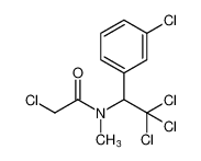 2-chloro-N-methyl-N-(2,2,2-trichloro-1-(3-chlorophenyl)ethyl)acetamide_97007-56-2