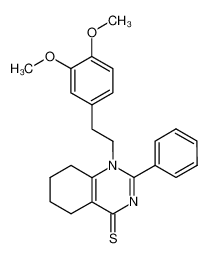 1-(3,4-dimethoxy-phenethyl)-2-phenyl-5,6,7,8-tetrahydro-1H-quinazoline-4-thione_97013-33-7