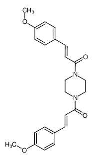 1,4-bis-[3-(4-methoxy-phenyl)-acryloyl]-piperazine_97013-34-8