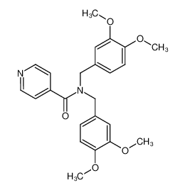 N,N-Bis-(3,4-dimethoxy-benzyl)-isonicotinamide_97013-37-1