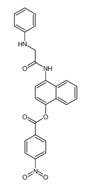 4-Nitro-benzoesaeure-(4-(C-anilino-acetamino)-(1)naphthylester)_97013-53-1