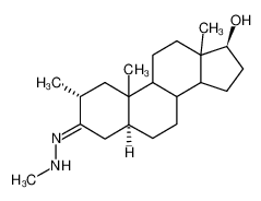 2α-Methyl-5α-androstan-17β-ol-3-on-methylhydrazon_97016-55-2