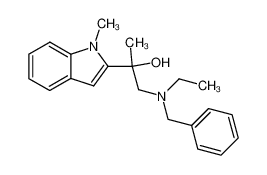 1-(ethyl-benzyl-amino)-2-(1-methyl-indol-2-yl)-propan-2-ol_97017-96-4