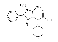 (1,5-dimethyl-3-oxo-2-phenyl-2,3-dihydro-1H-pyrazol-4-yl)-morpholin-4-yl-acetic acid_97019-15-3