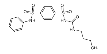 N1-(butylcarbamoyl)-N4-phenylbenzene-1,4-disulfonamide_97019-22-2