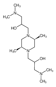 3,3'-bis-dimethylamino-1,1'-(2,5-dimethyl-piperazine-1,4-diyl)-bis-propan-2-ol_97019-86-8