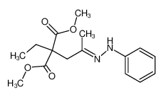 2-Ethyl-2-[2-(phenyl-hydrazono)-propyl]-malonic acid dimethyl ester_97021-27-7