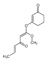 2-Methoxy-2-(3-oxo-cyclohexenyloxy)-vinyl-propenyl-keton_97024-87-8