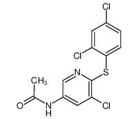 N-[5-chloro-6-(2,4-dichloro-phenylsulfanyl)-pyridin-3-yl]-acetamide_97027-85-5