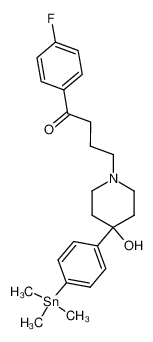 4-(4-(4-(trimethylstannyl)phenyl)-4-hydroxypiperidino)-4'-fluorobutyrophenone_97042-48-3