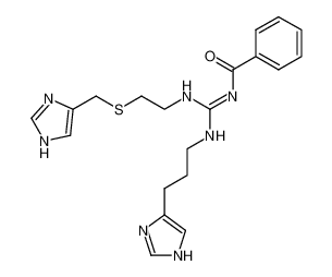 N-Benzoyl-N'-[2-(1H-imidazol-4-ylmethylsulfanyl)-ethyl]-N'-[3-(1H-imidazol-4-yl)-propyl]-guanidine_97043-63-5