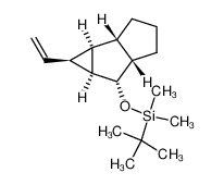 tert-Butyl-dimethyl-((1S,1aR,1bS,4aS,5S,5aS)-1-vinyl-octahydro-cyclopropa[a]pentalen-5-yloxy)-silane_97049-45-1